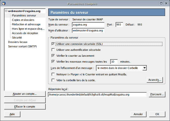 Connexion securisee